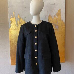 Tuckernuck Black Tweed Women's Jacket-XXL